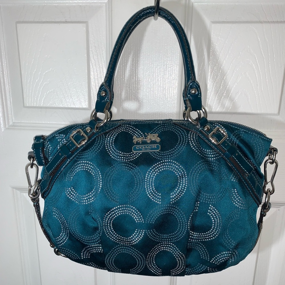 Coach -Teal Bag - Picture 2 of 16